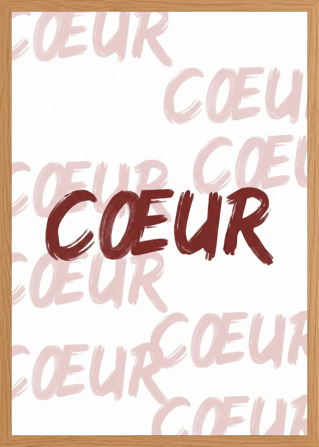 Poster in oak frame