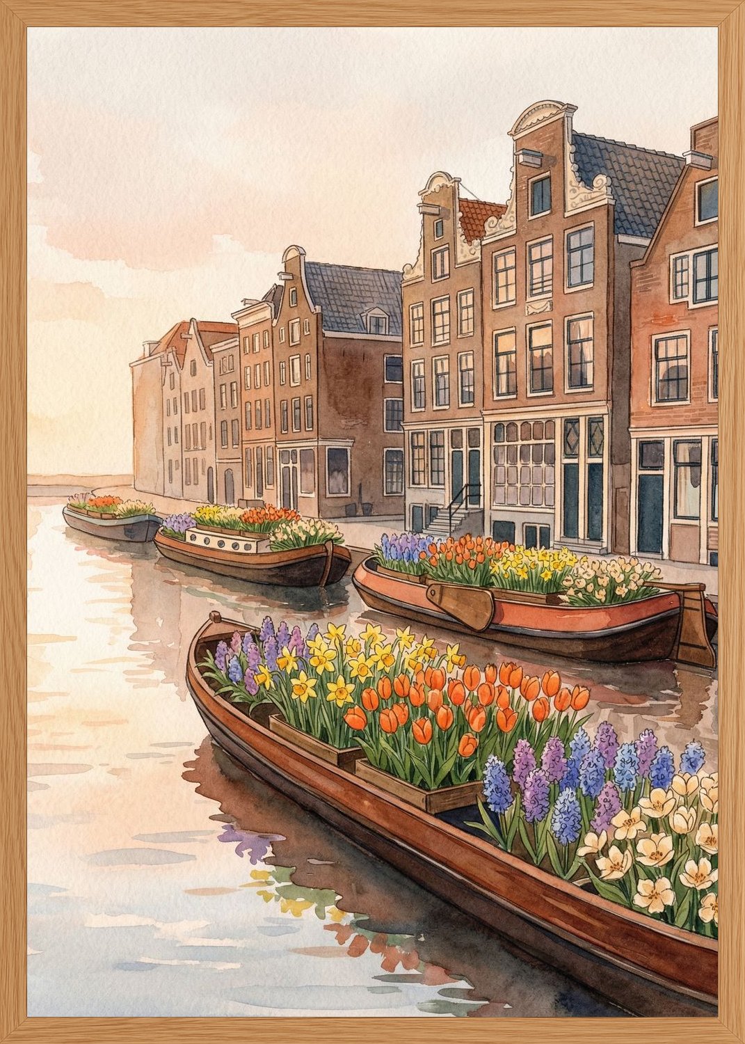 Poster in oak frame