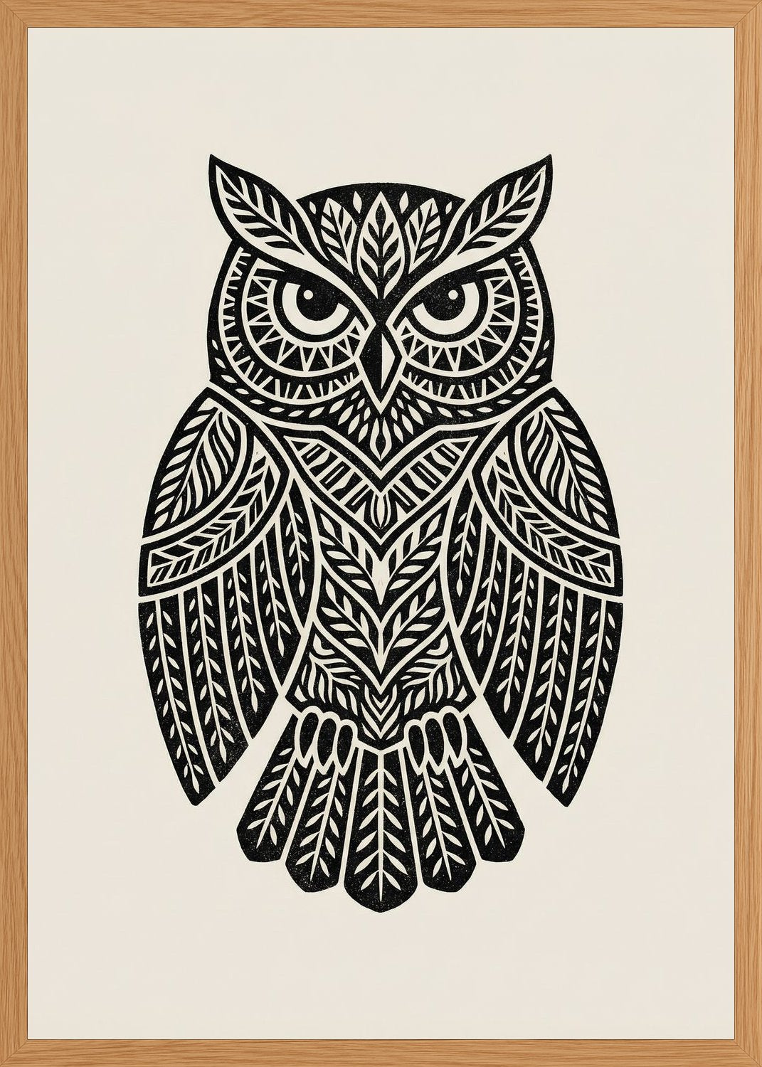 Poster in oak frame