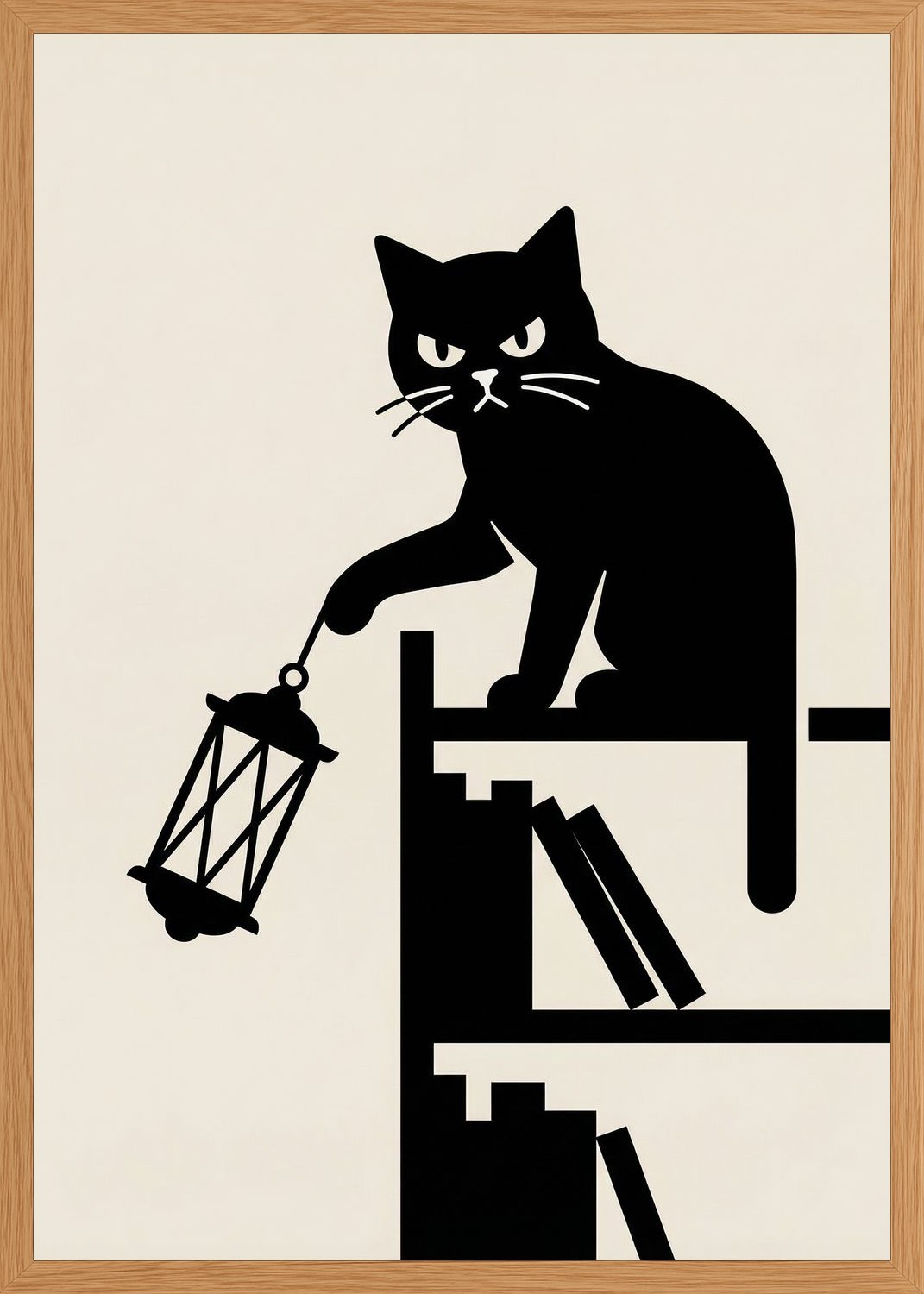 Poster in oak frame