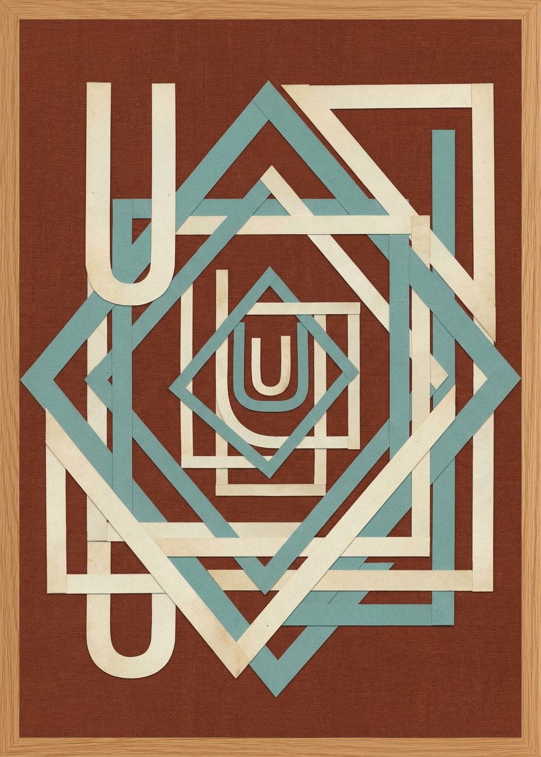 Poster in oak frame