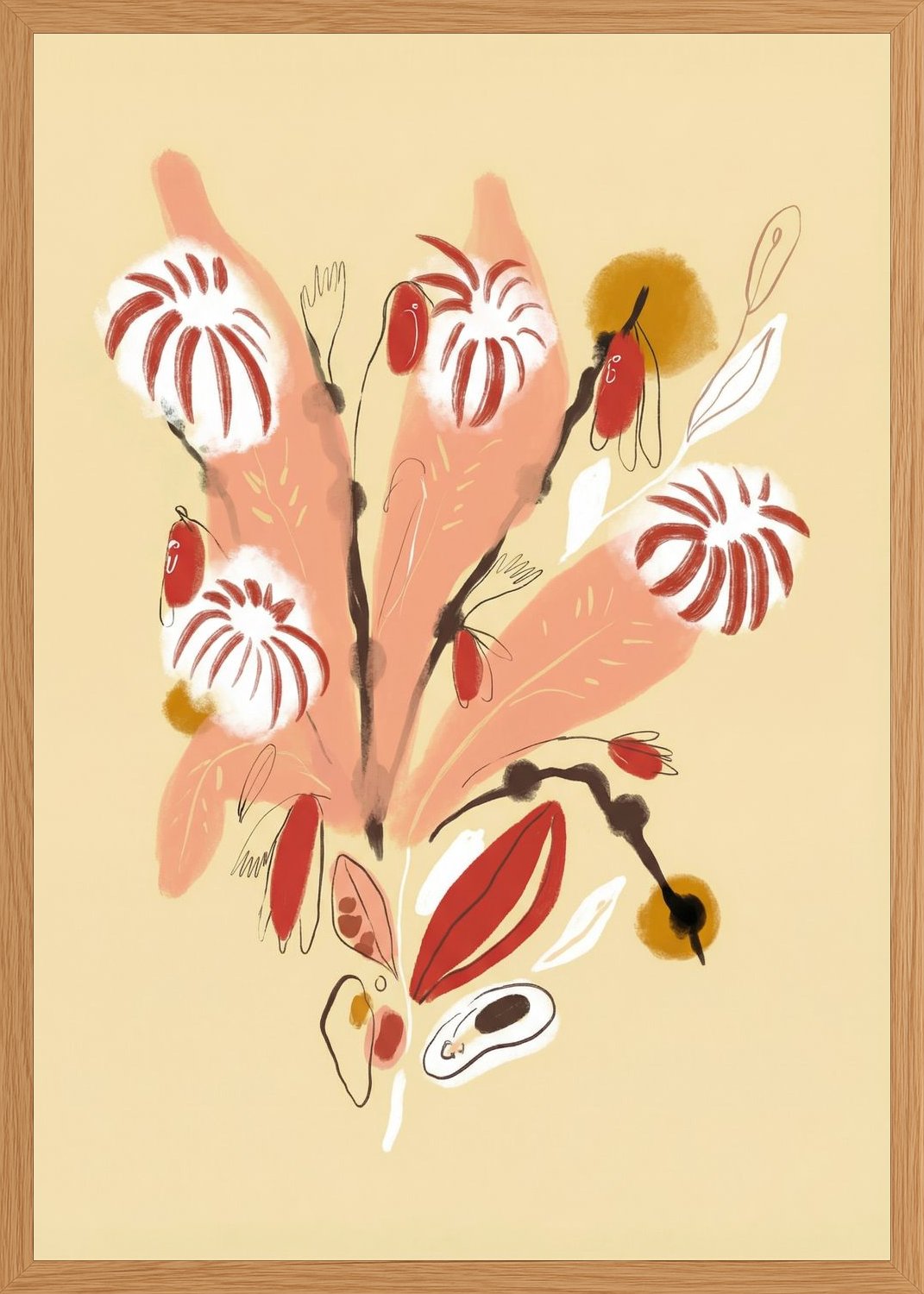 Poster in oak frame