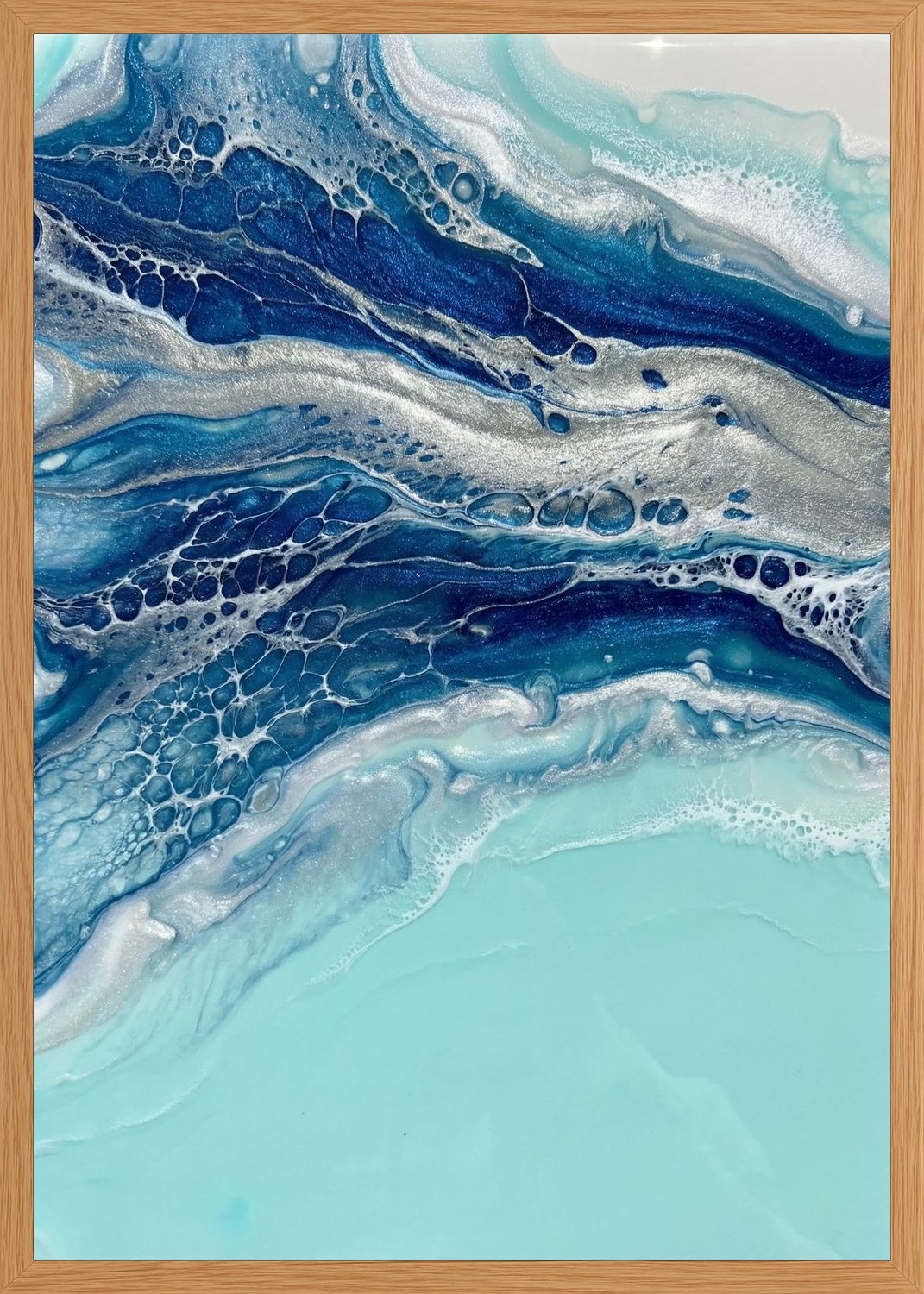 Poster in oak frame