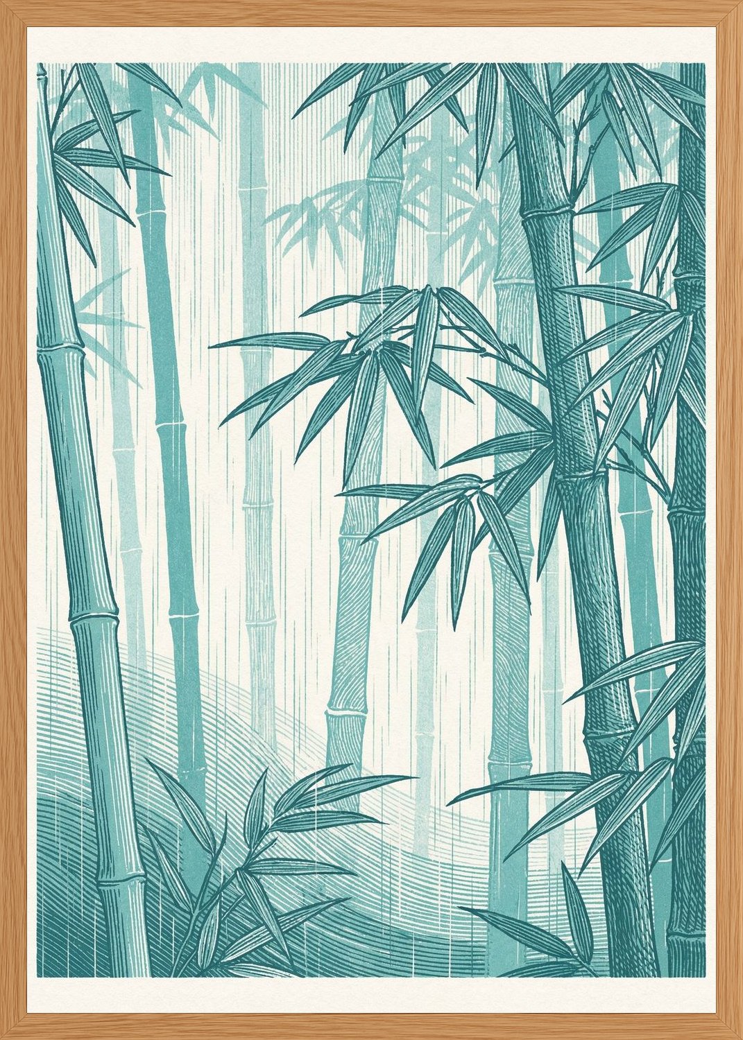 Poster in oak frame