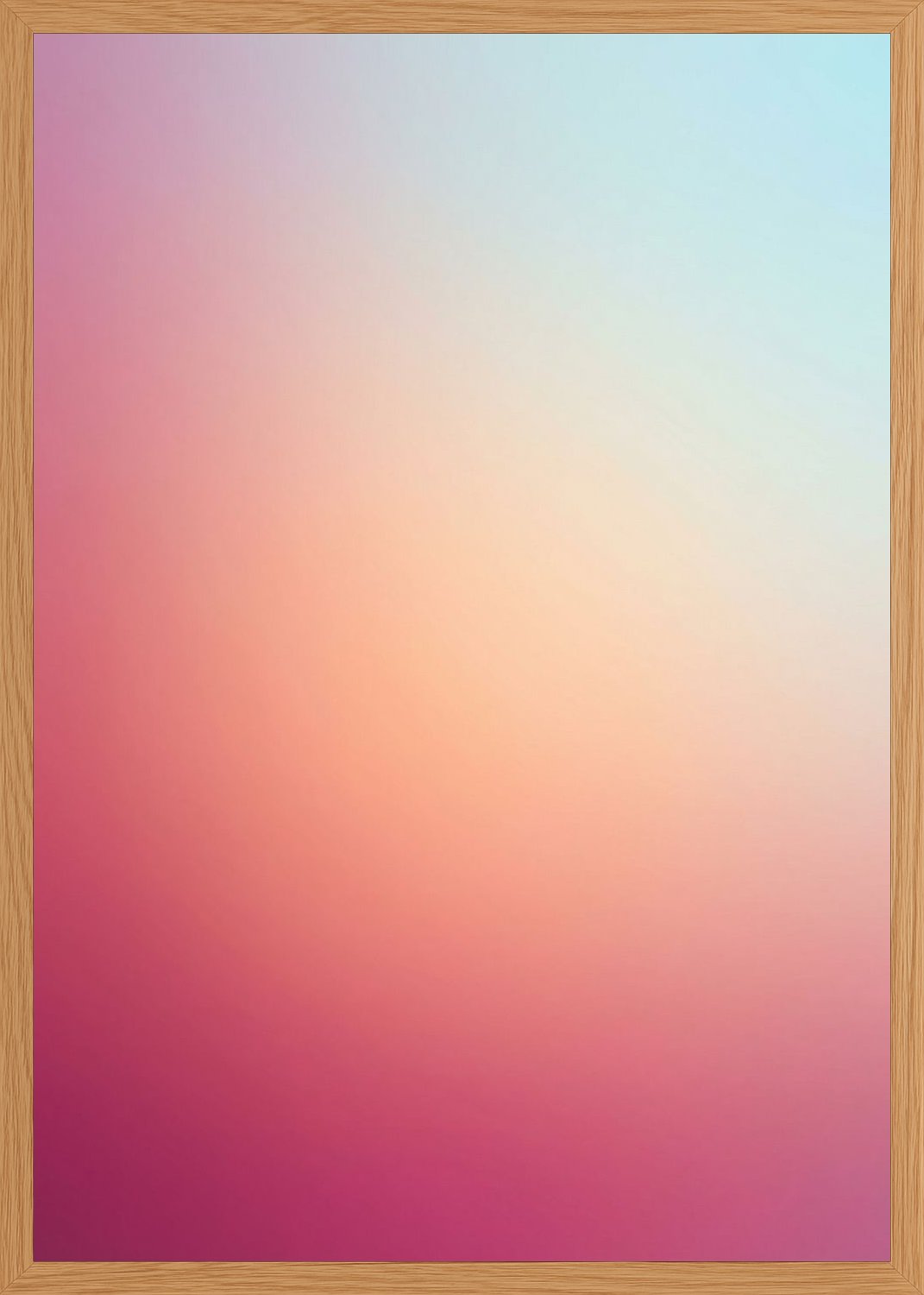 Poster in oak frame