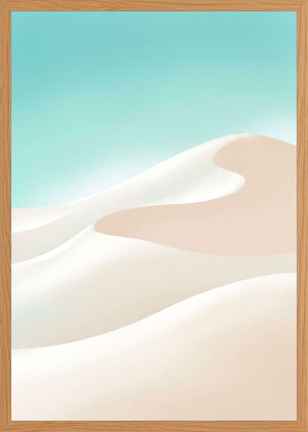 Poster in oak frame