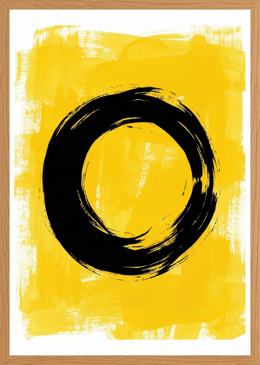 Poster in oak frame