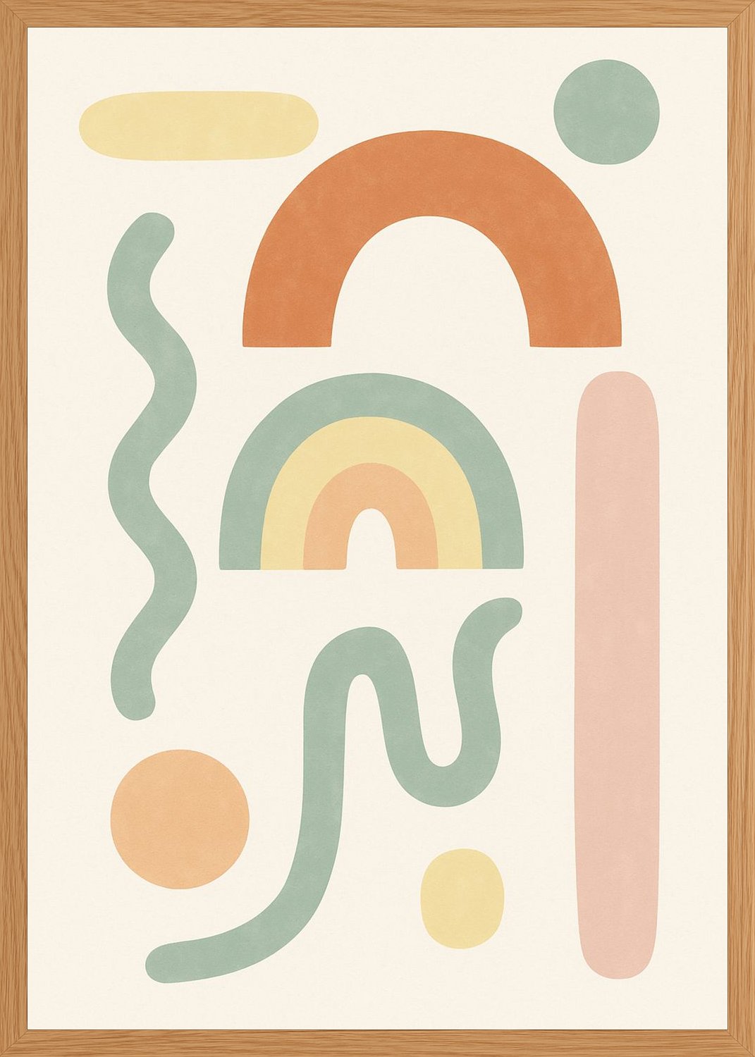Poster in oak frame