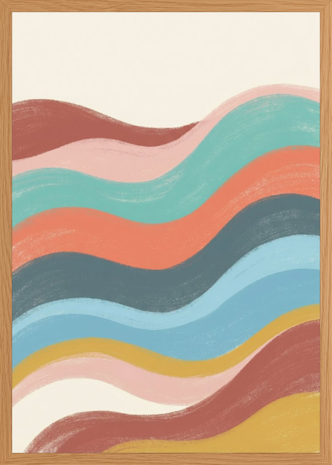 Poster in oak frame