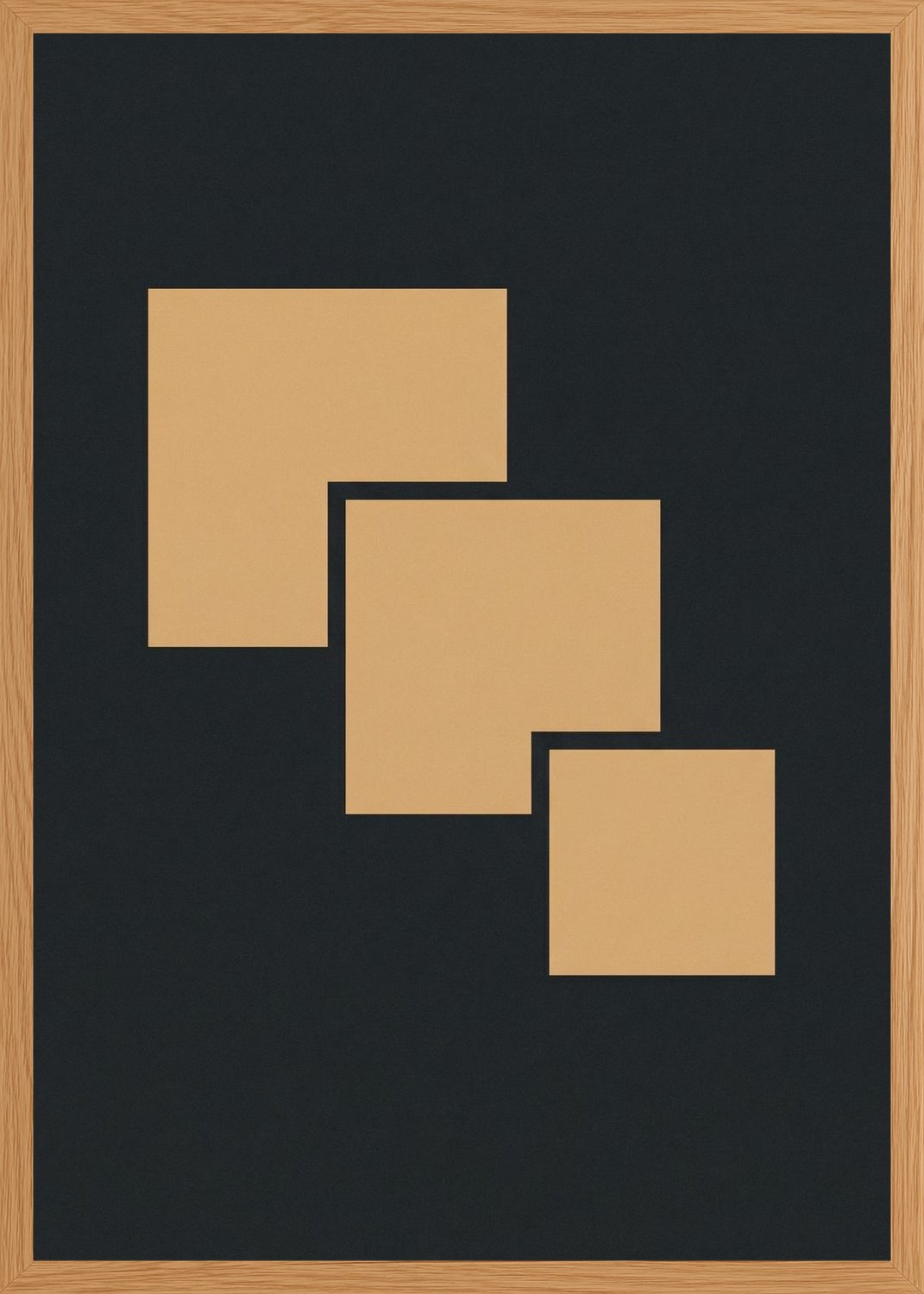 Poster in oak frame
