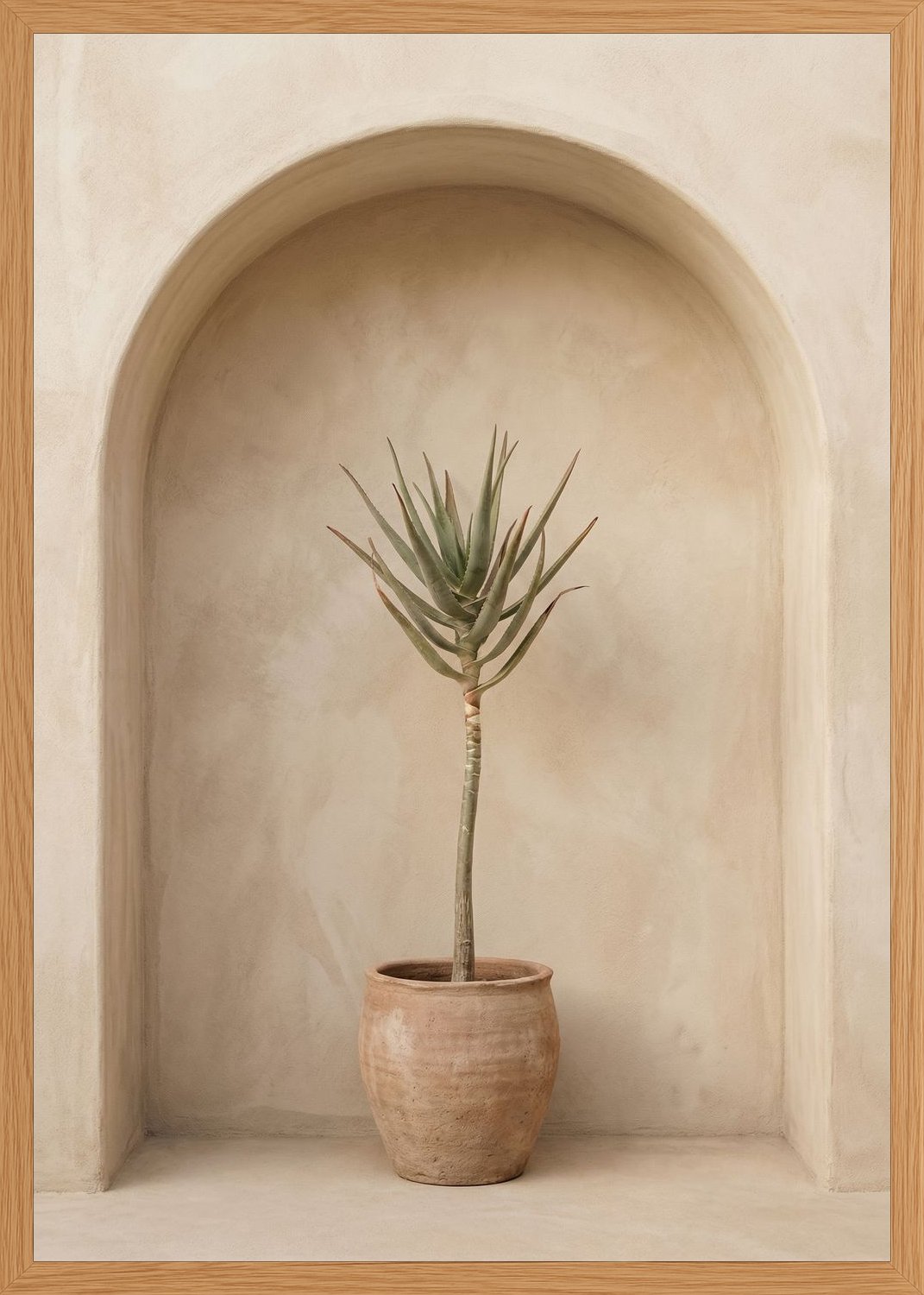 Poster in oak frame