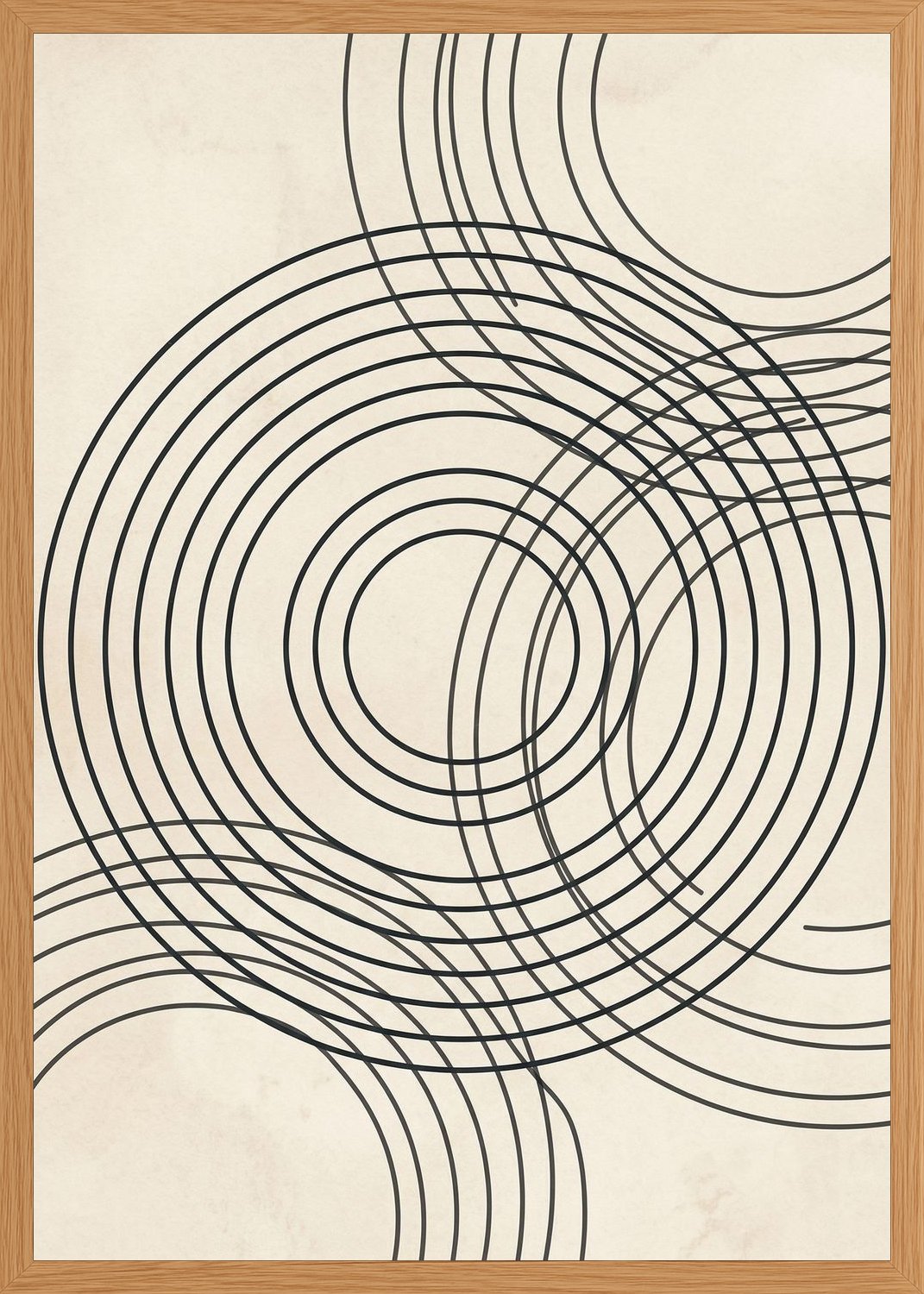 Poster in oak frame