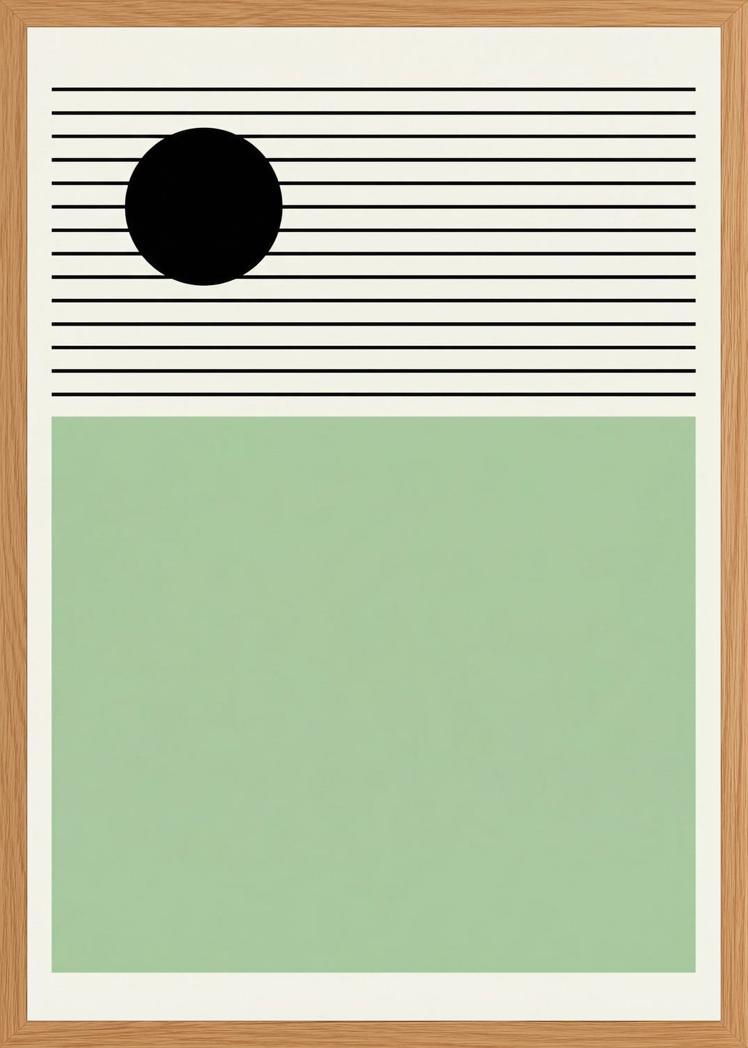 Poster in oak frame