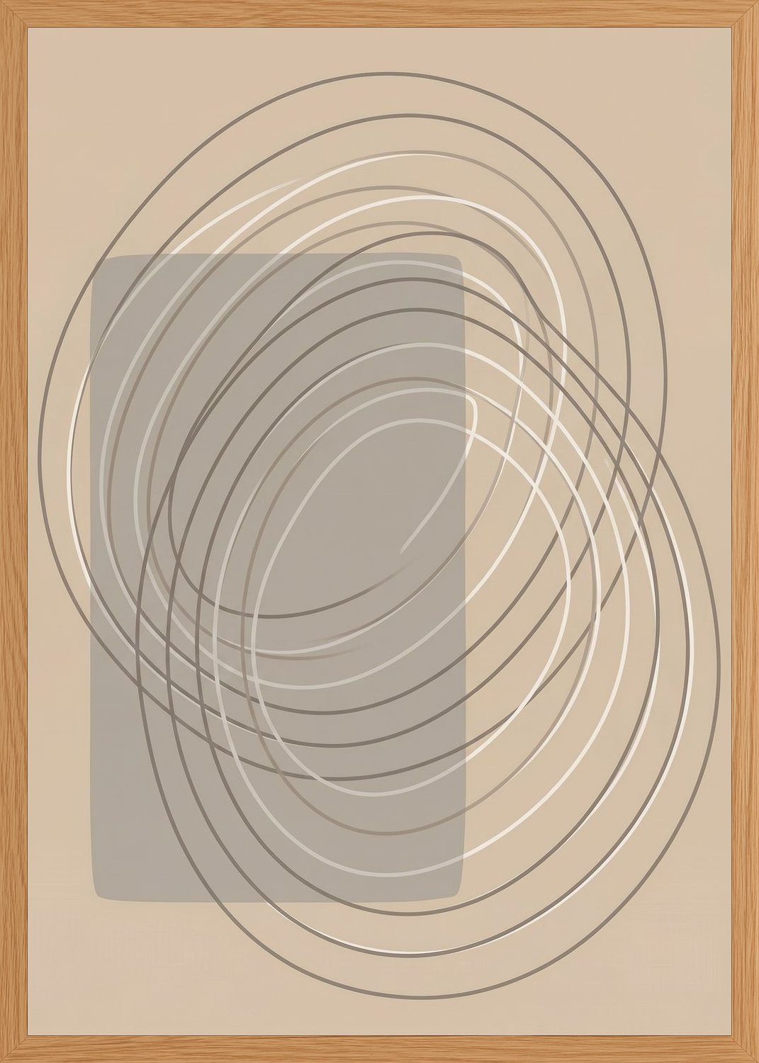 Poster in oak frame