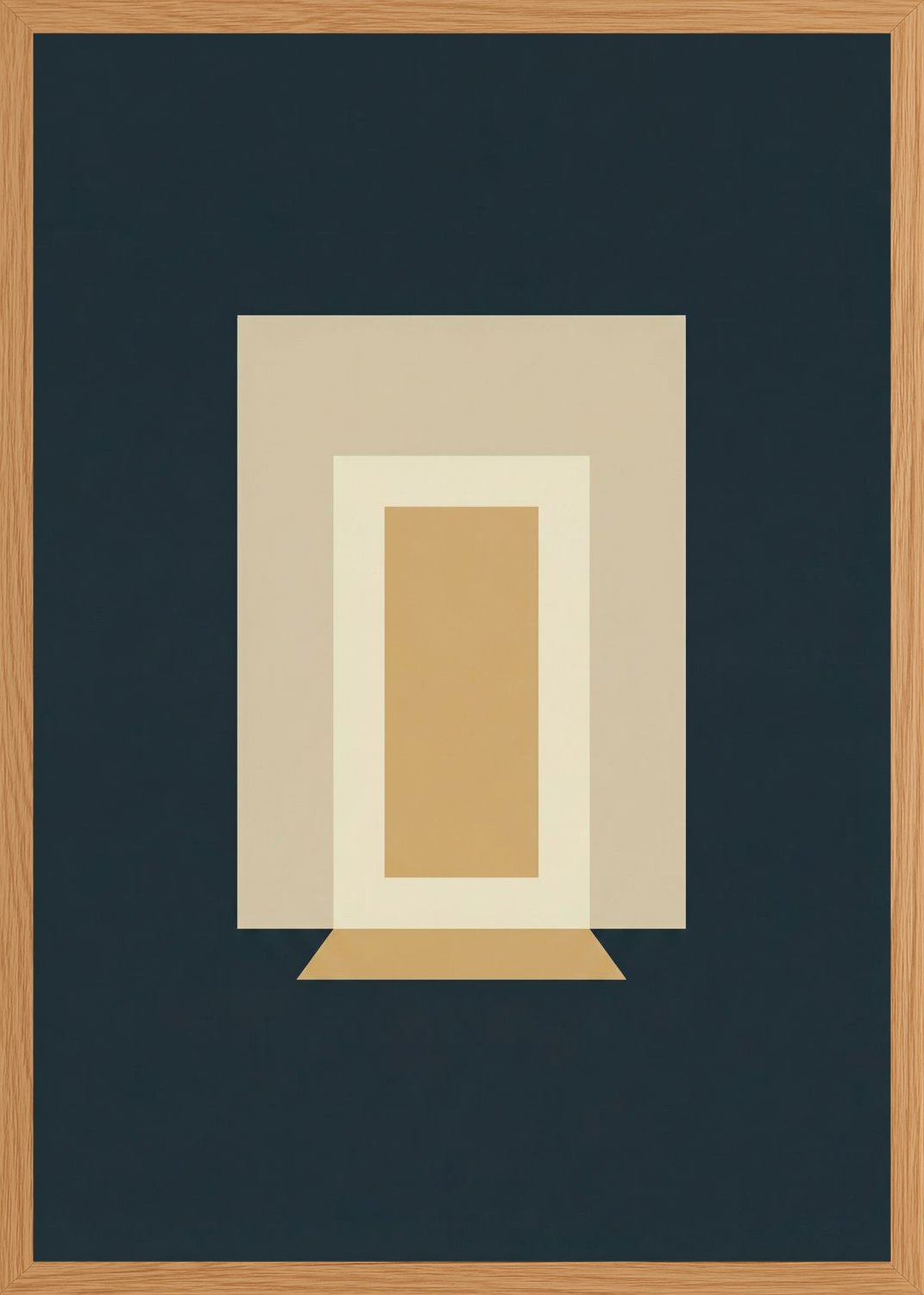 Poster in oak frame