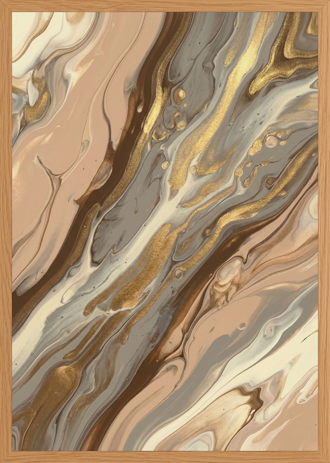 Poster in oak frame