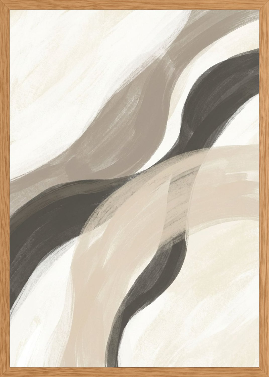 Poster in oak frame