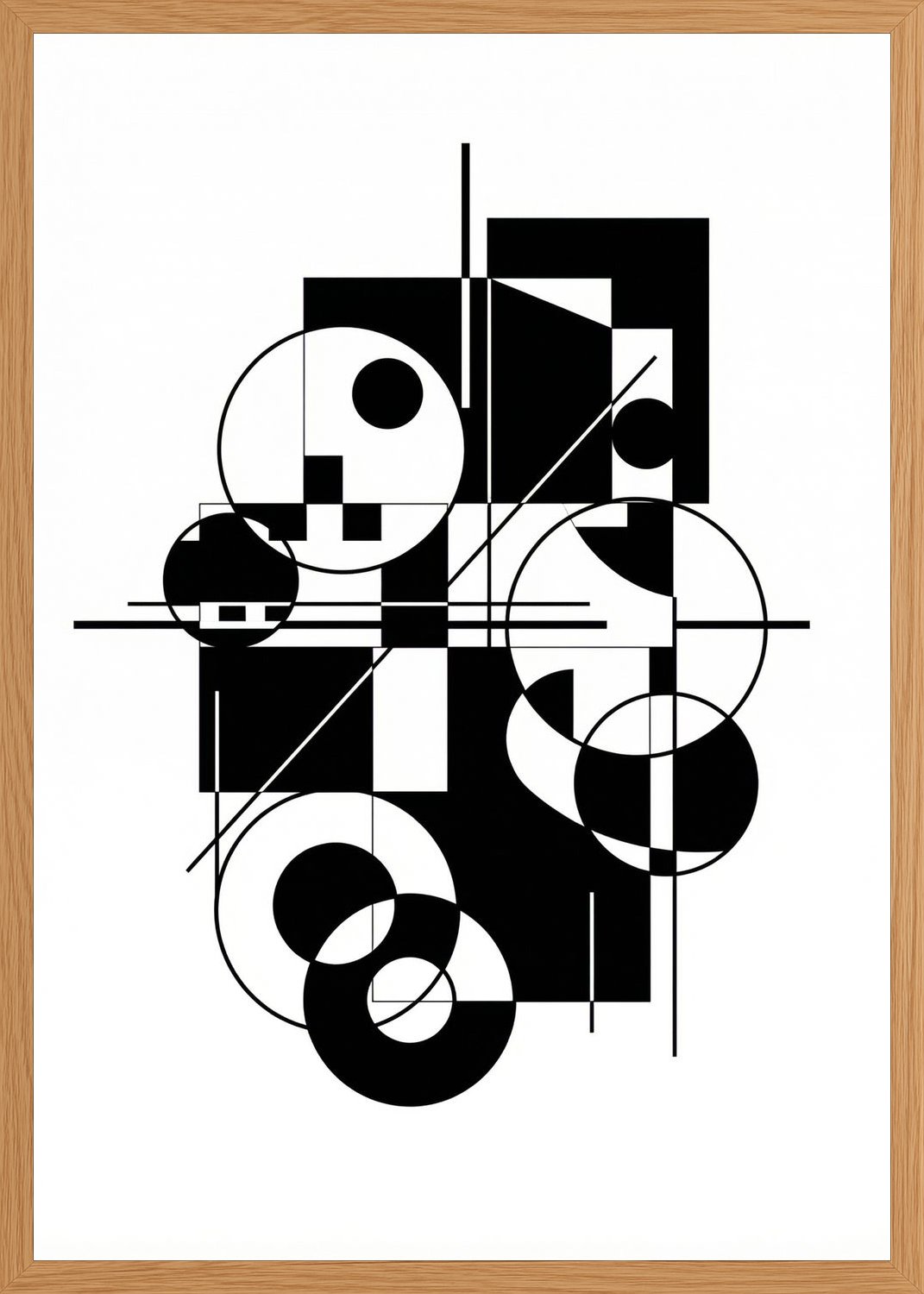 Poster in oak frame