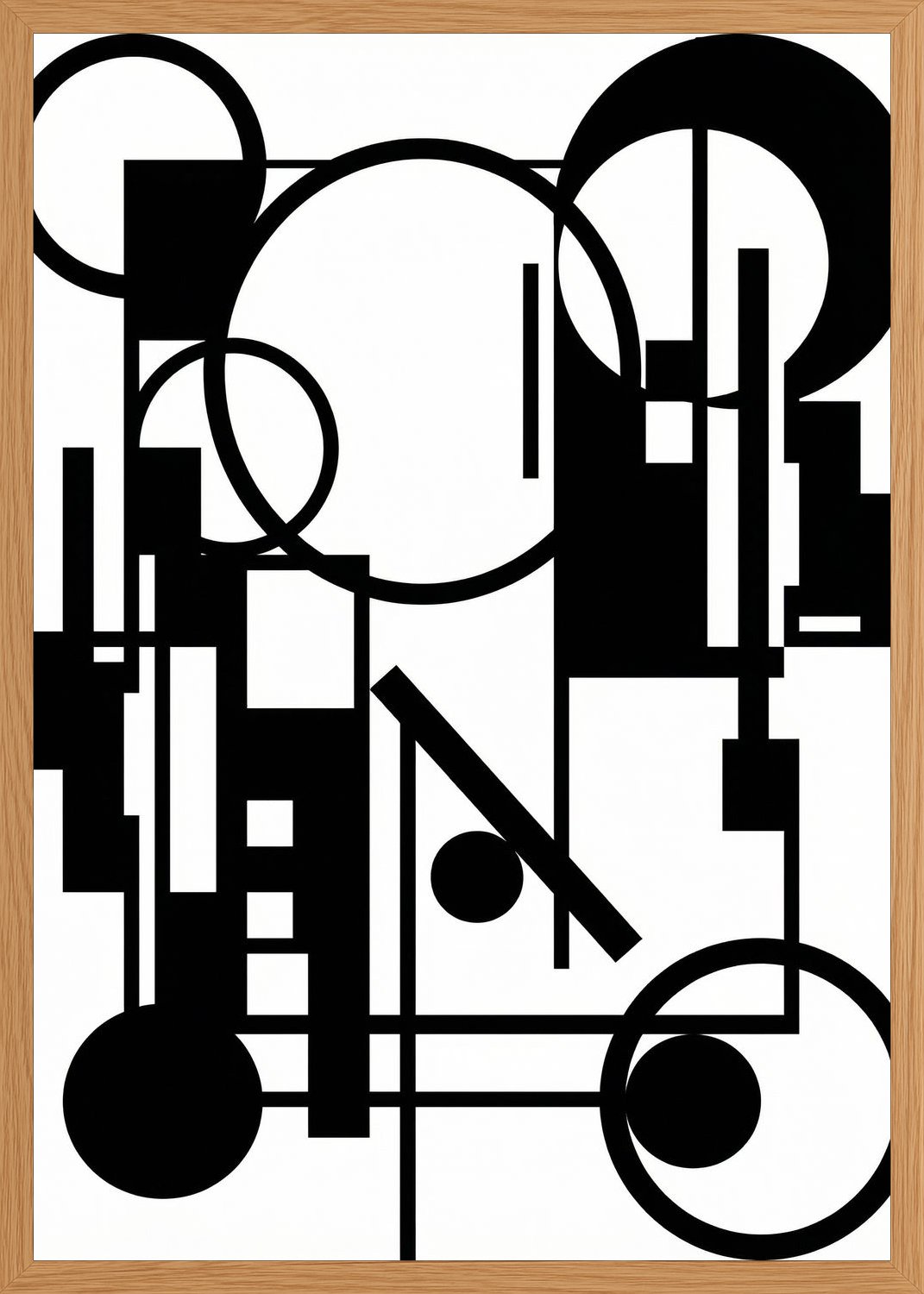 Poster in oak frame