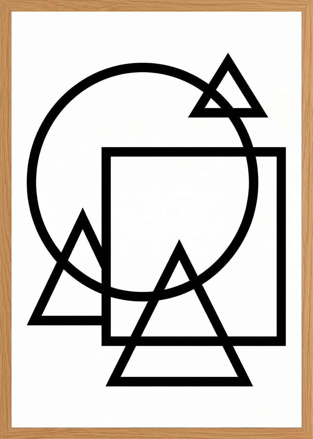 Poster in oak frame