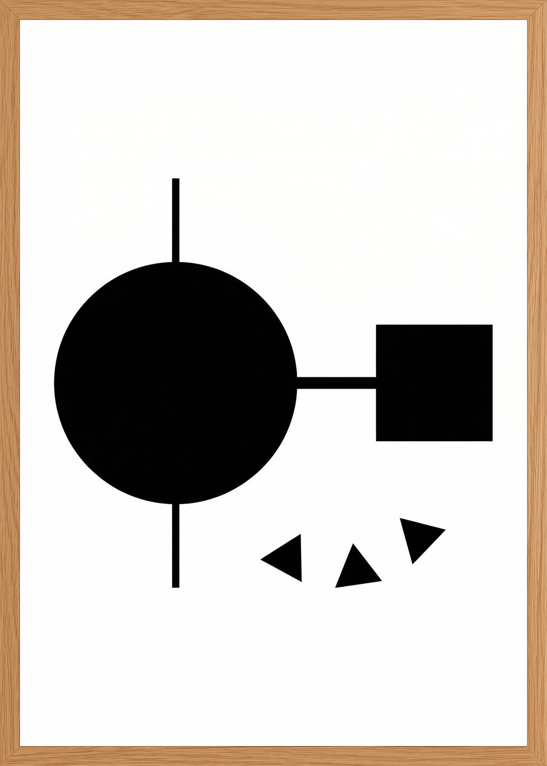 Poster in oak frame