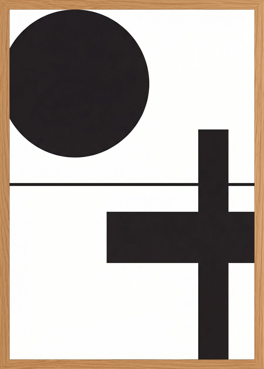 Poster in oak frame