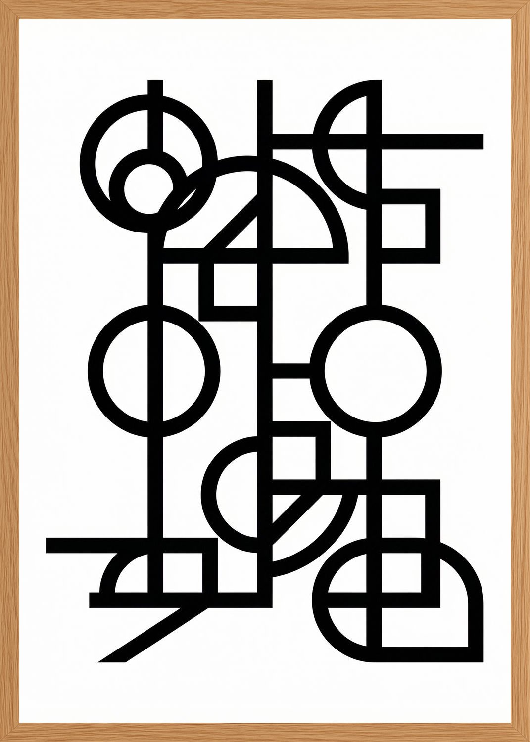 Poster in oak frame