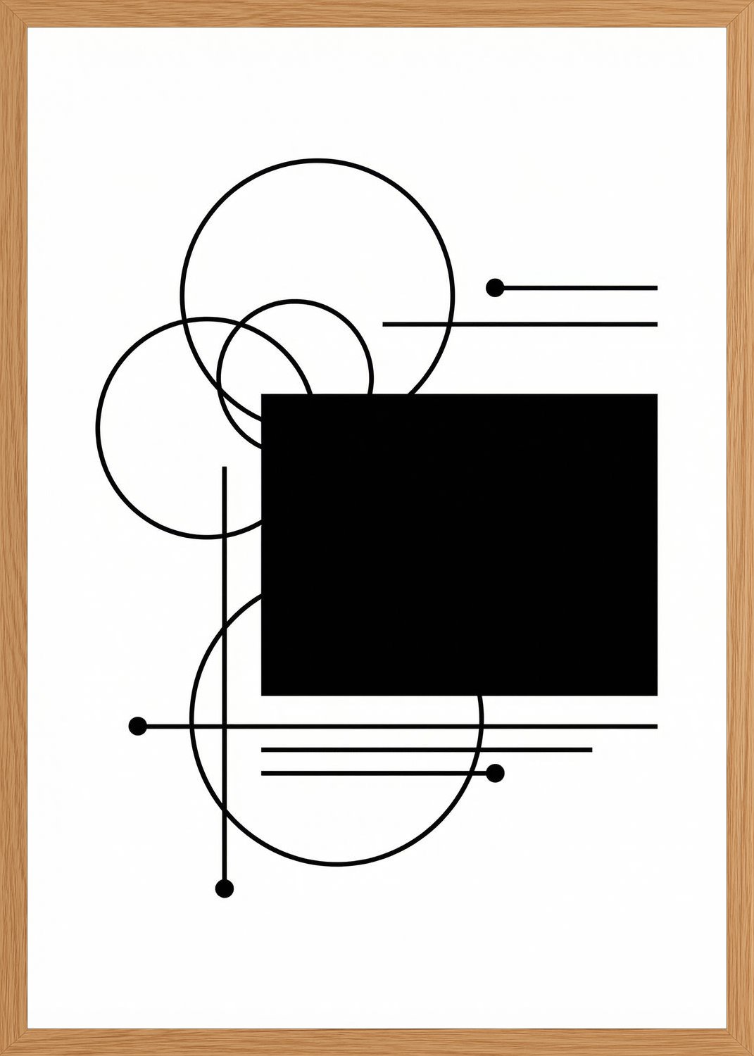 Poster in oak frame