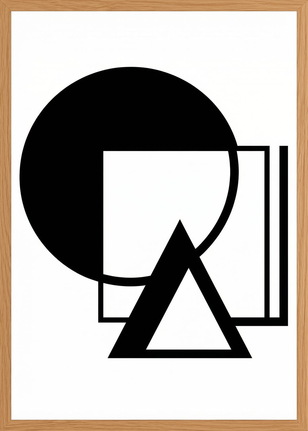Poster in oak frame