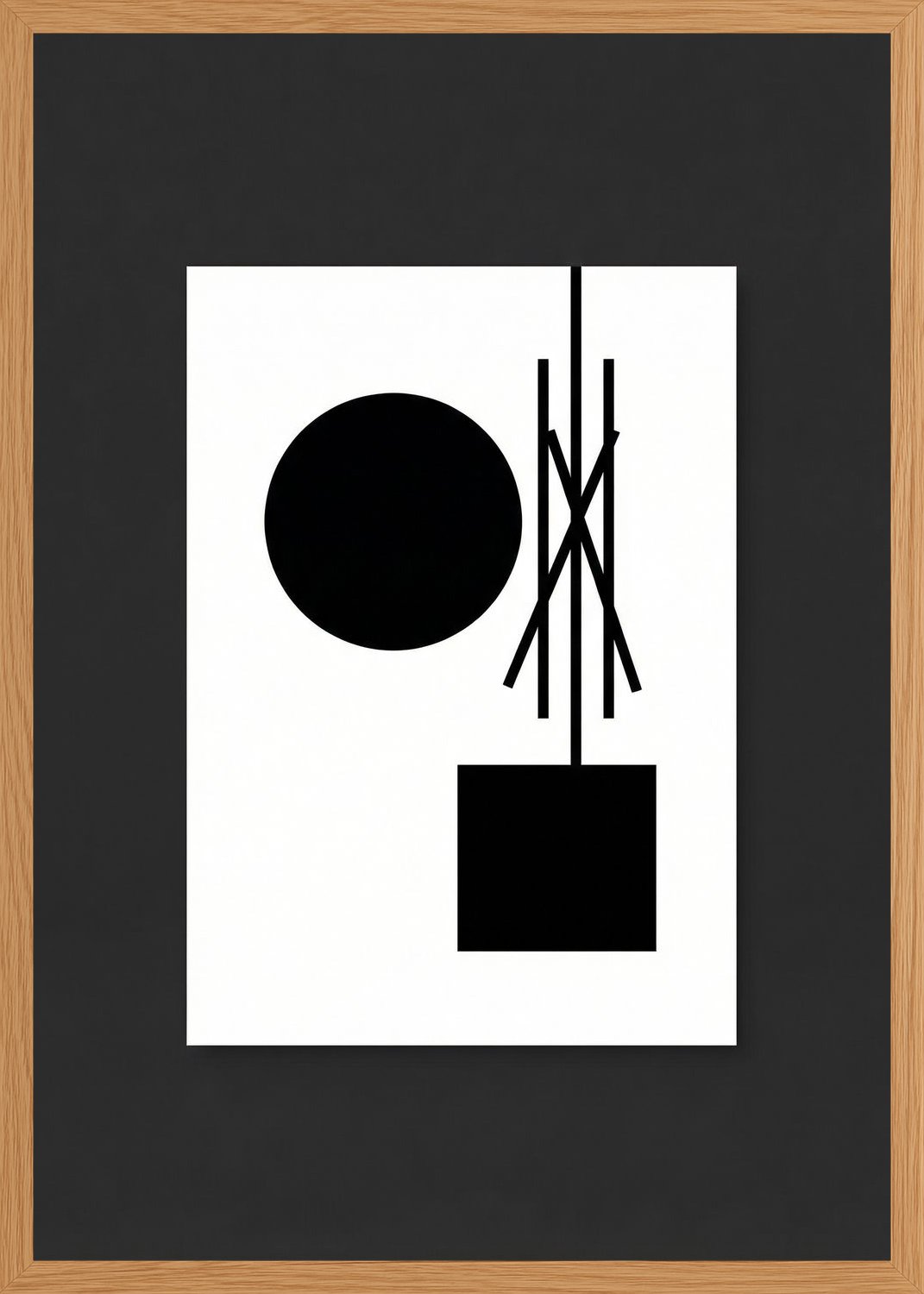 Poster in oak frame