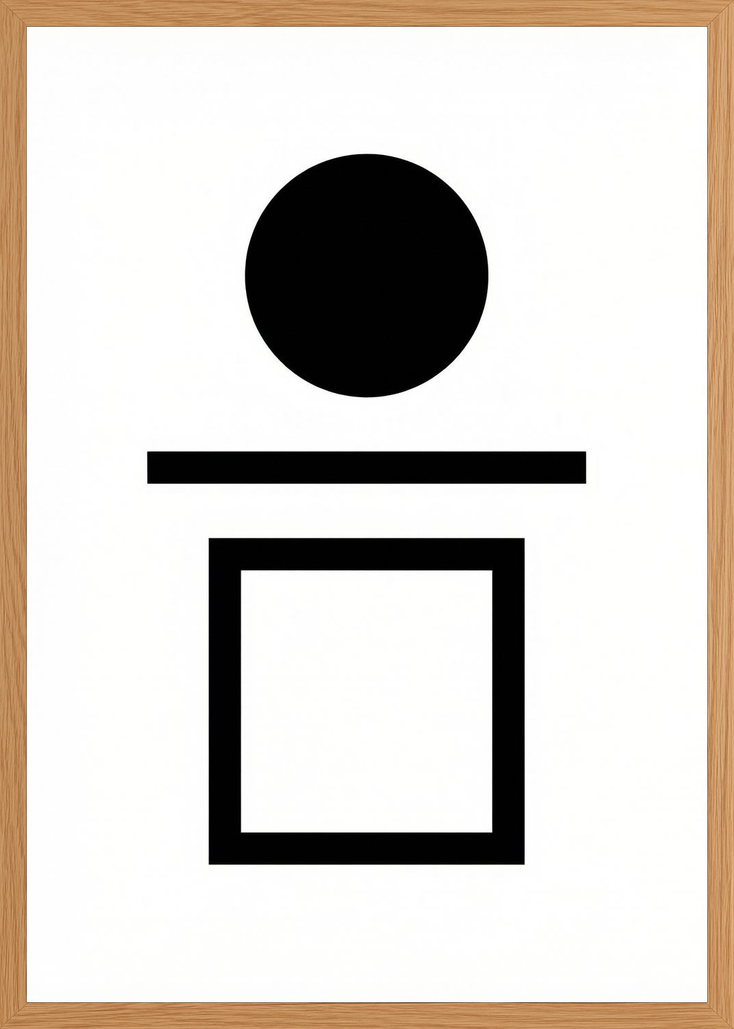 Poster in oak frame