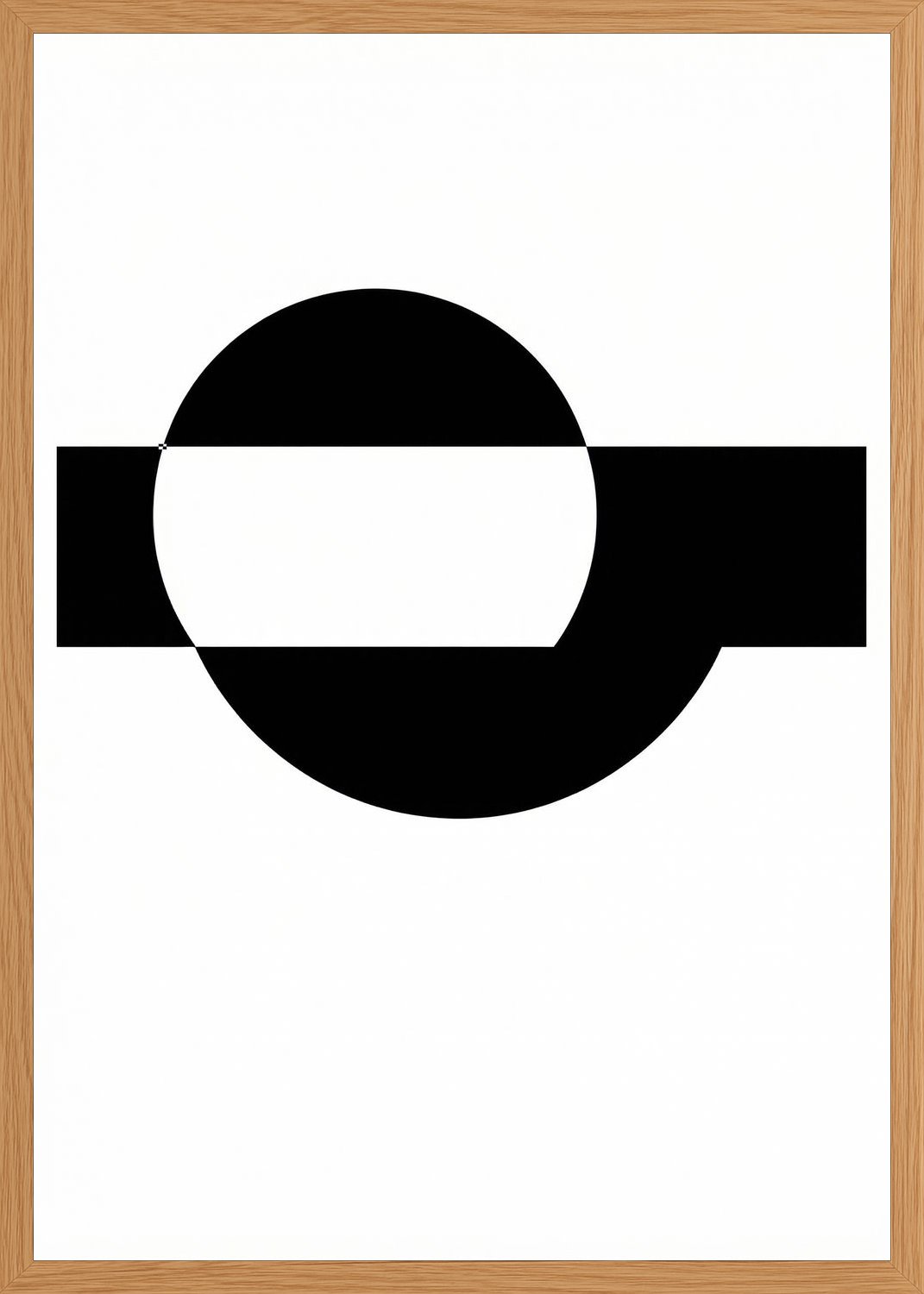 Poster in oak frame