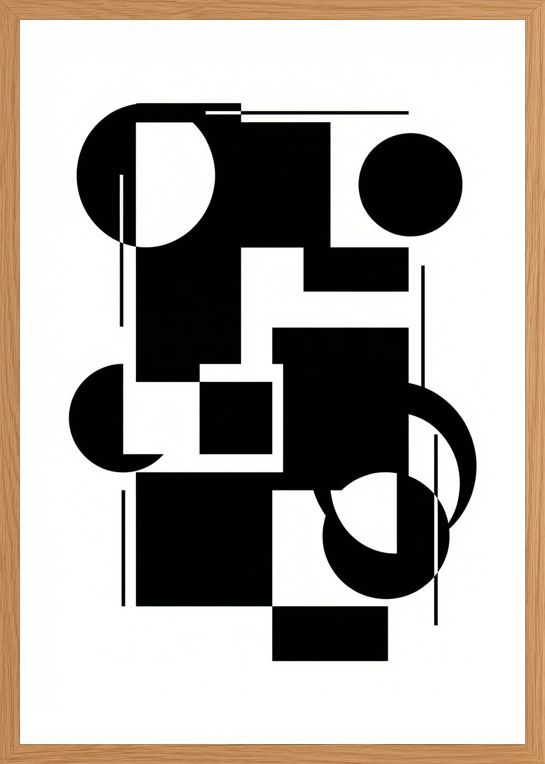 Poster in oak frame