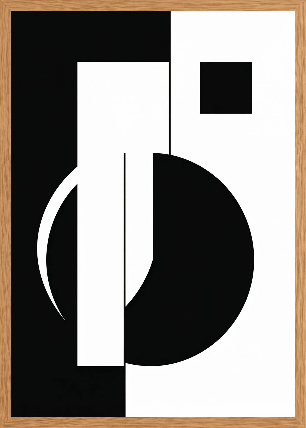 Poster in oak frame
