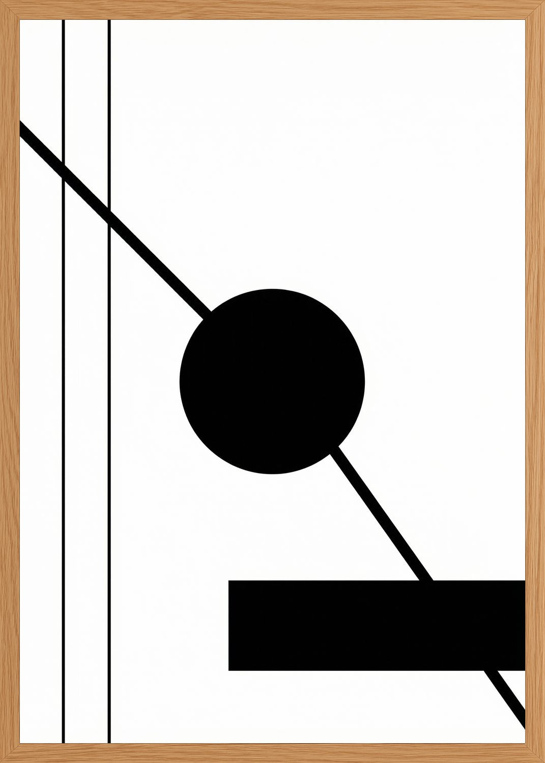 Poster in oak frame