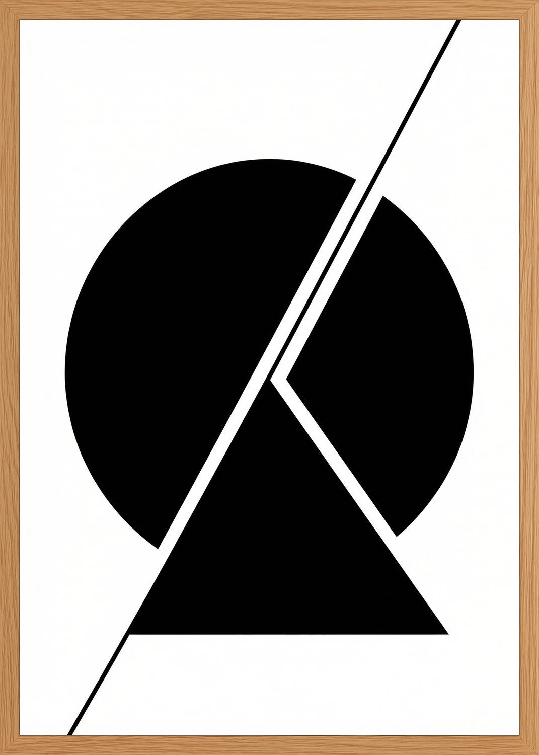 Poster in oak frame