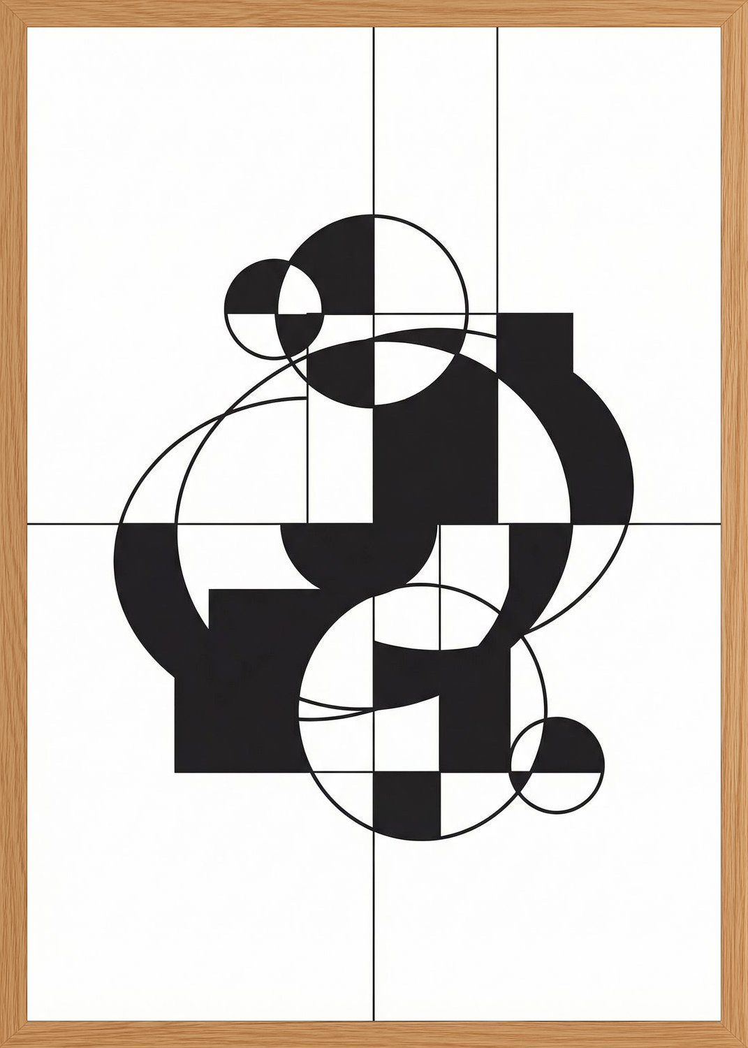 Poster in oak frame