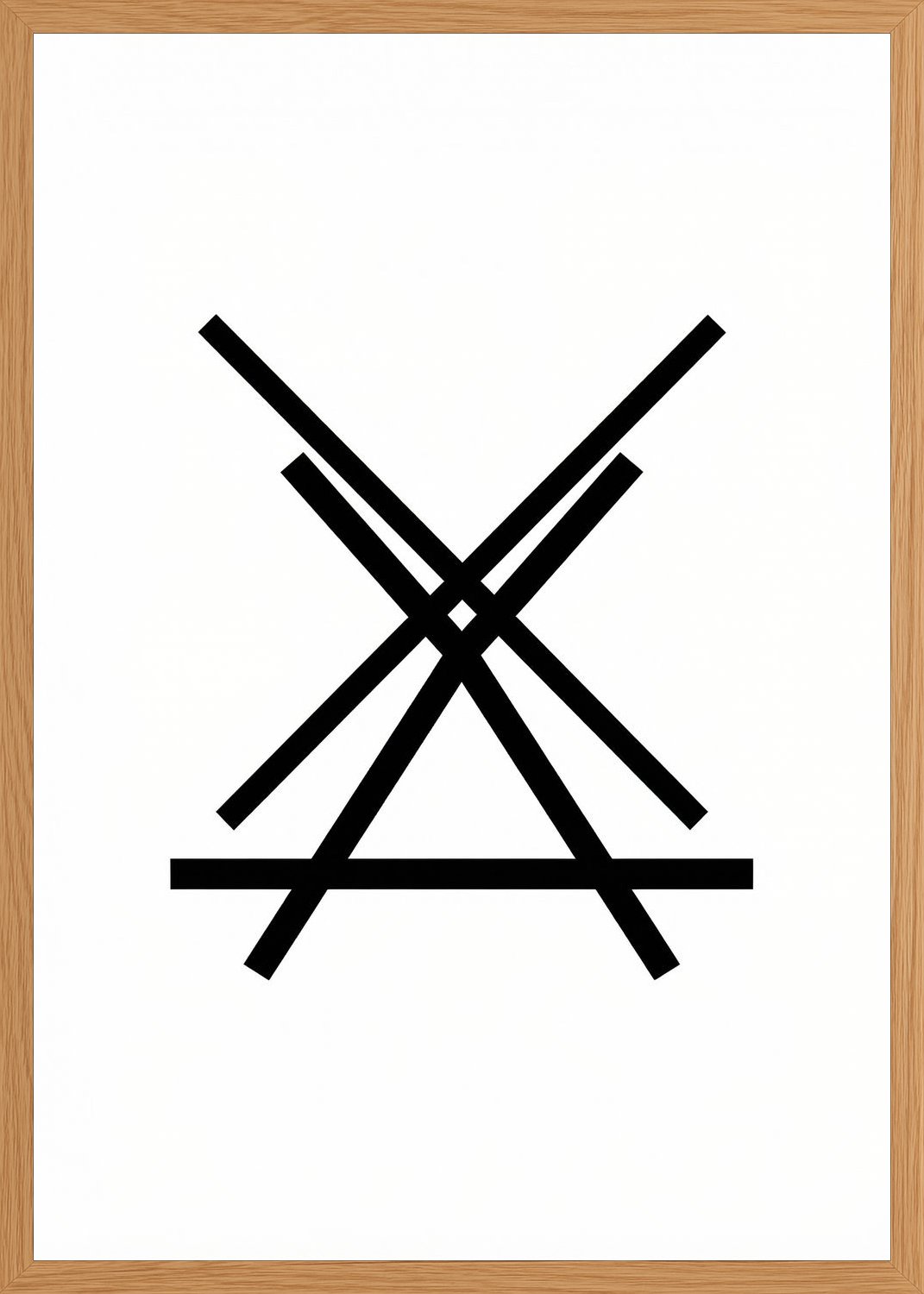Poster in oak frame