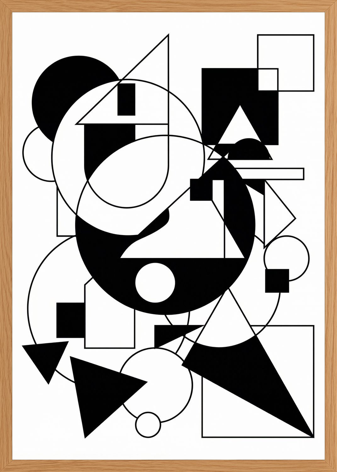 Poster in oak frame