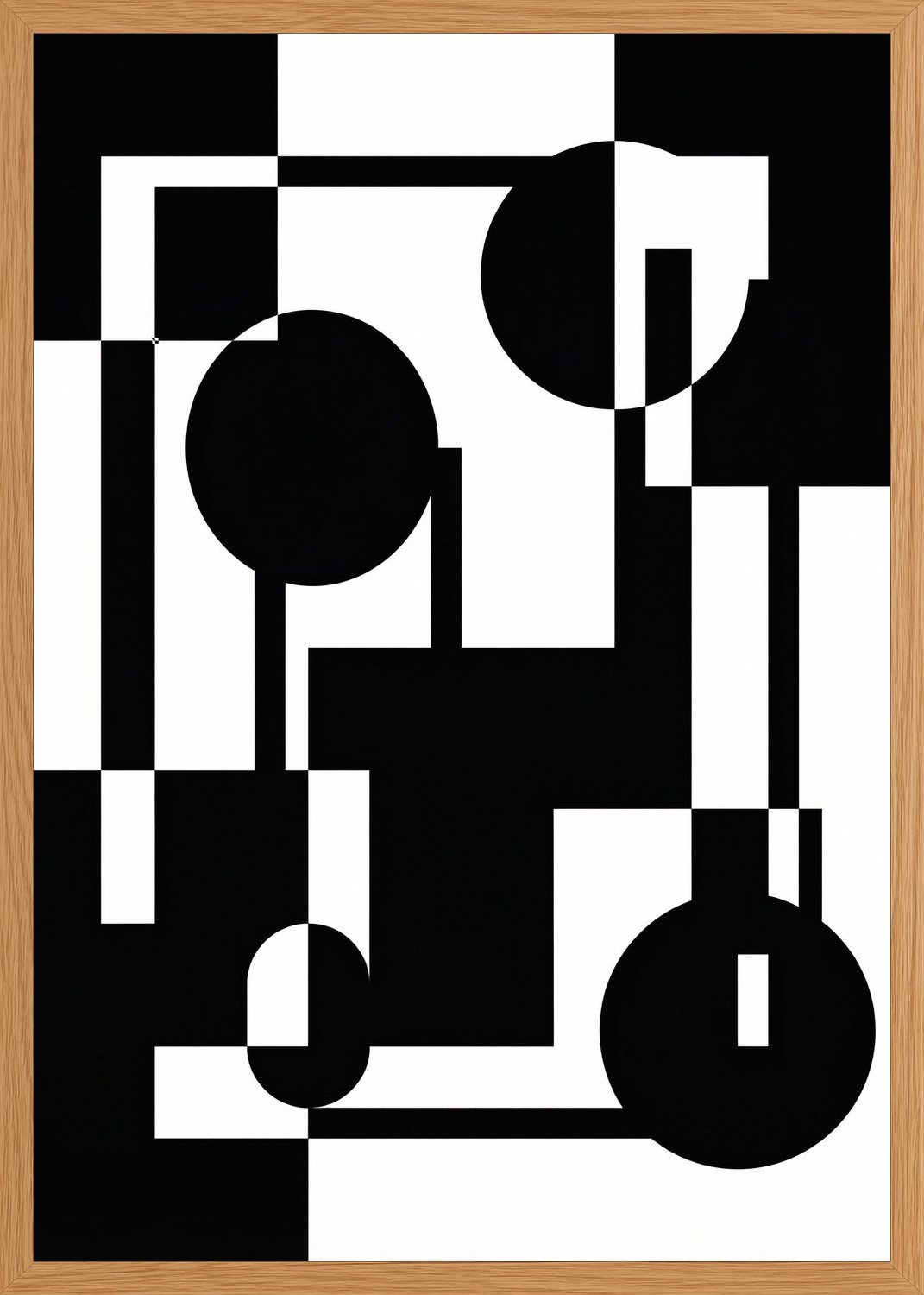 Poster in oak frame