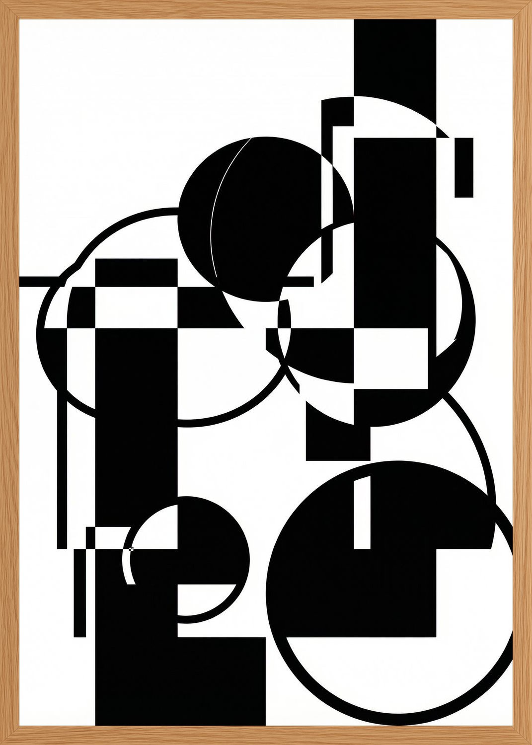 Poster in oak frame
