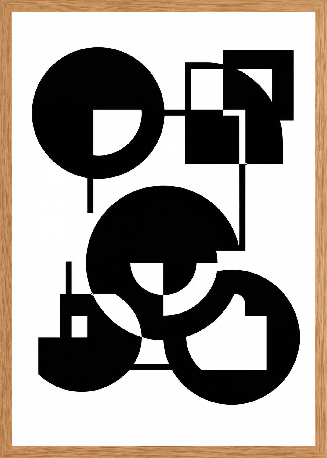 Poster in oak frame