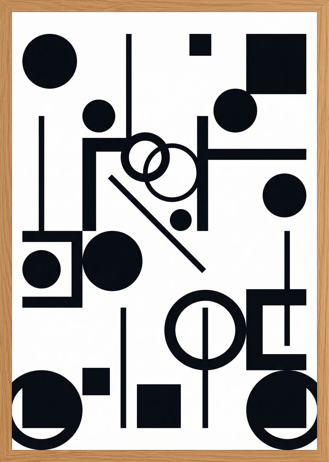 Poster in oak frame