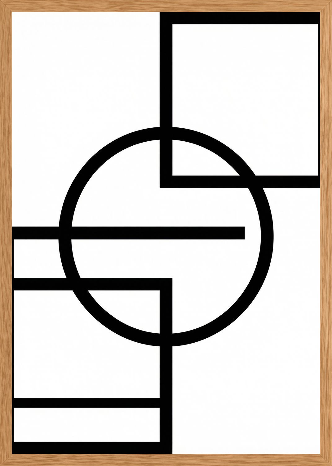 Poster in oak frame