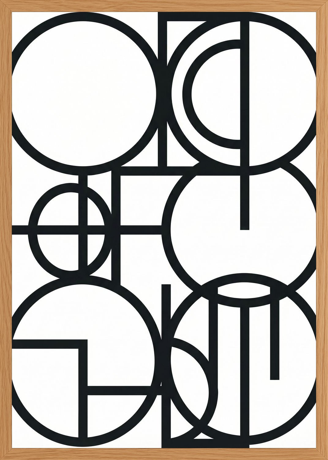 Poster in oak frame