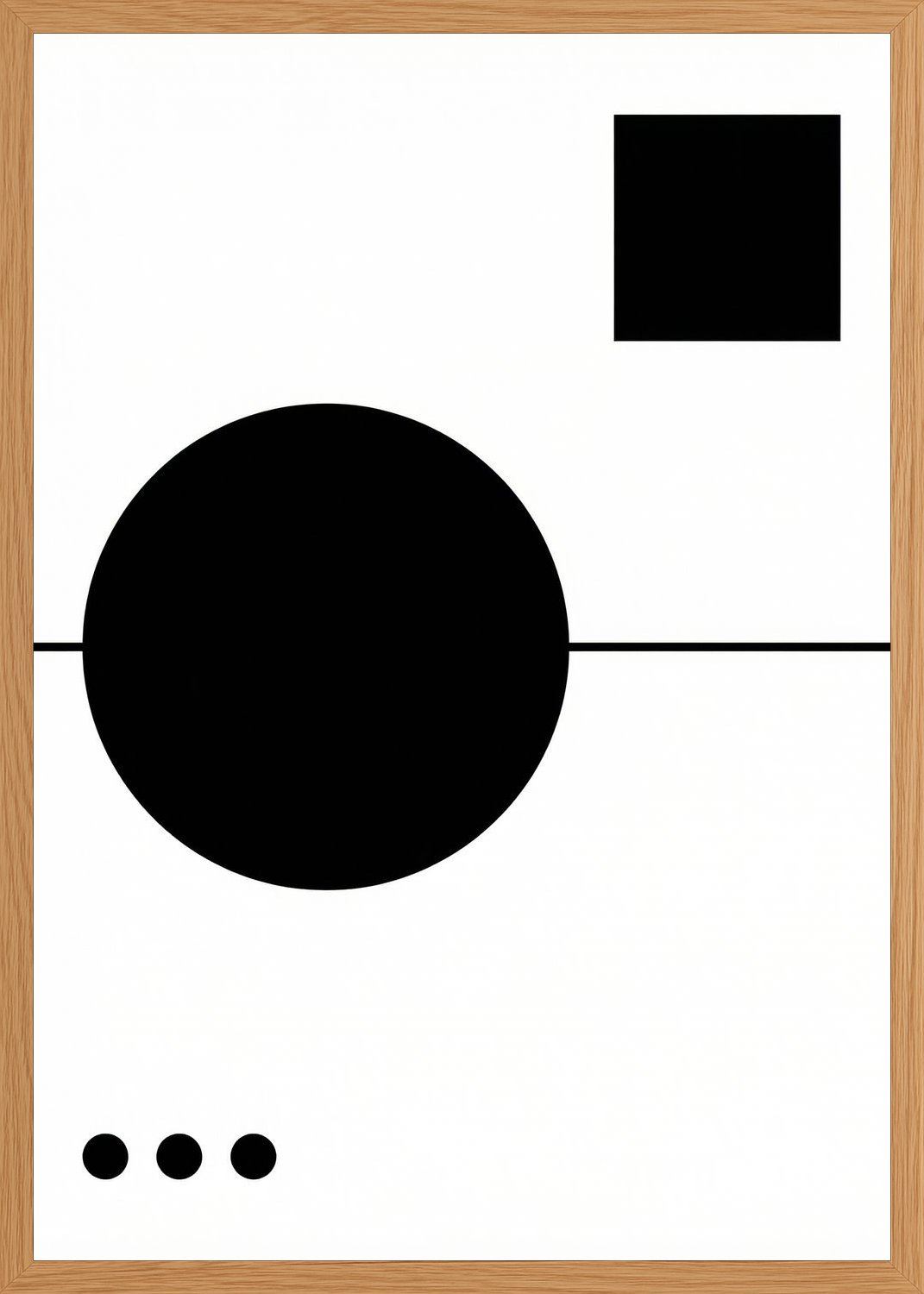 Poster in oak frame