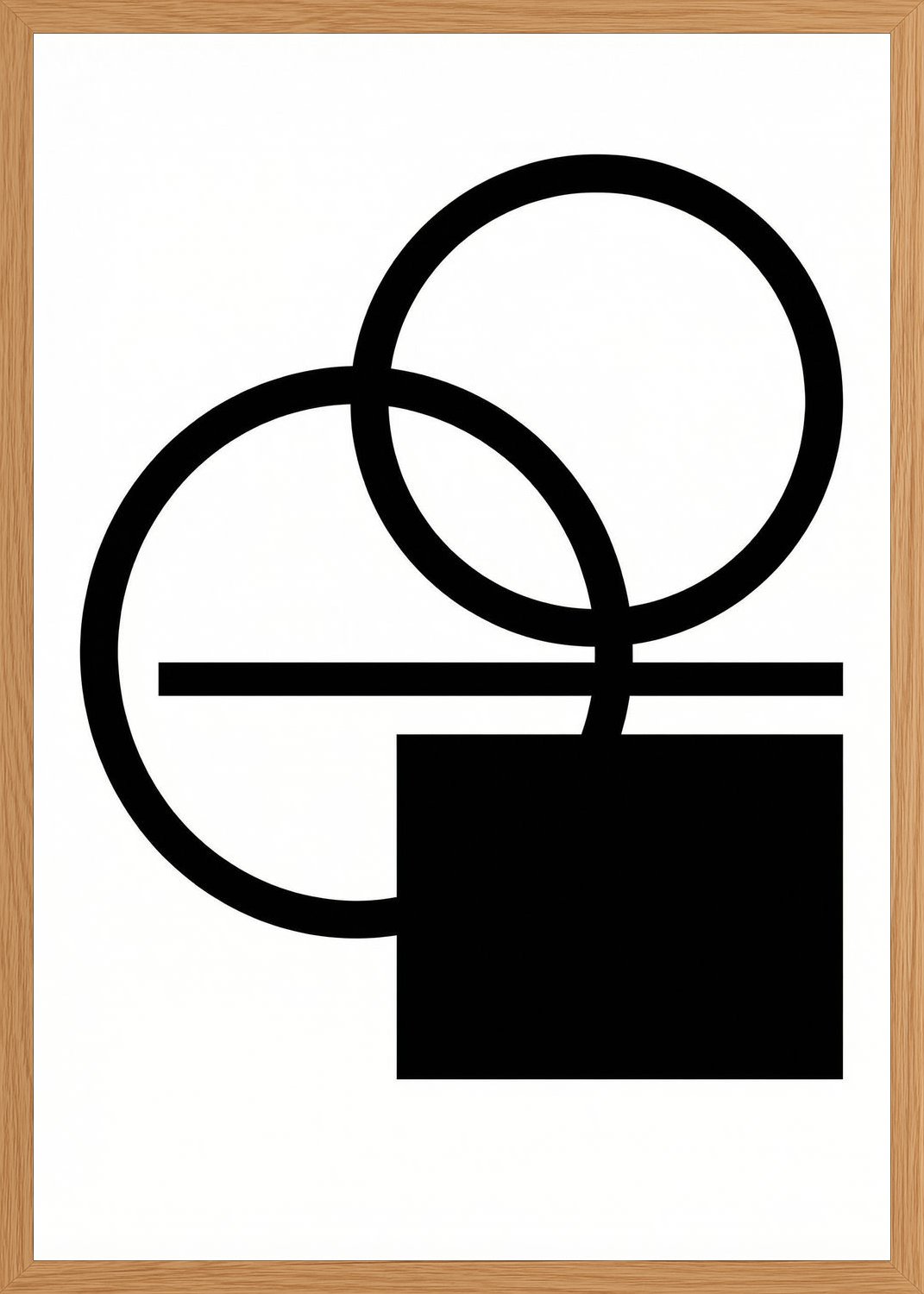 Poster in oak frame