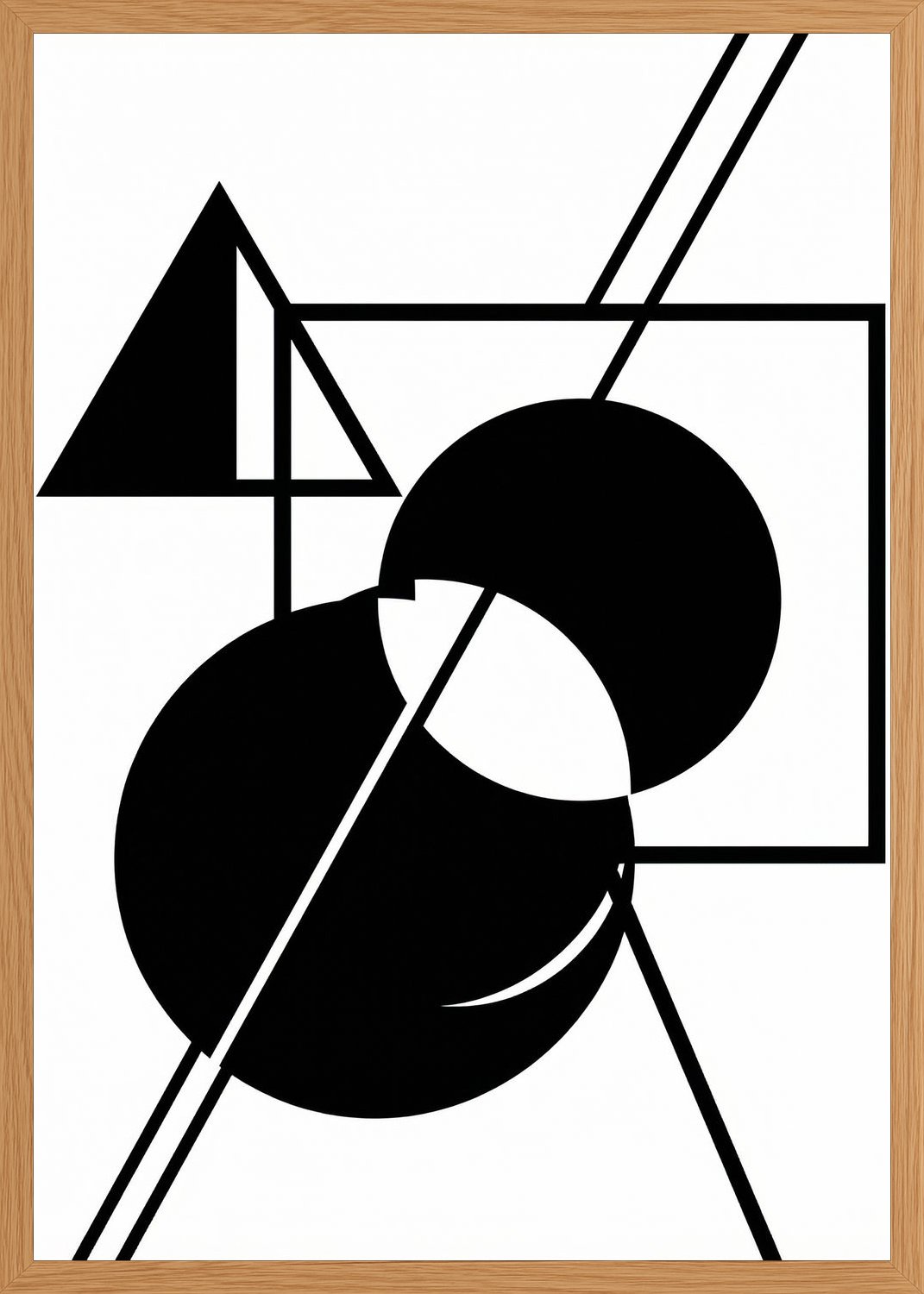 Poster in oak frame