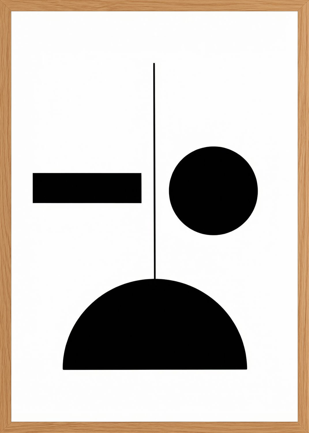 Poster in oak frame