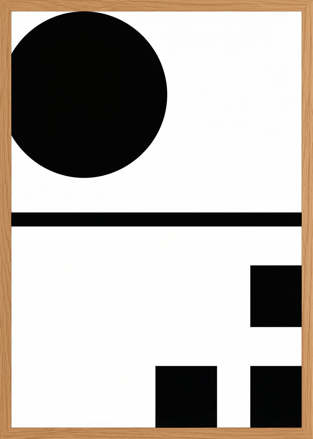 Poster in oak frame